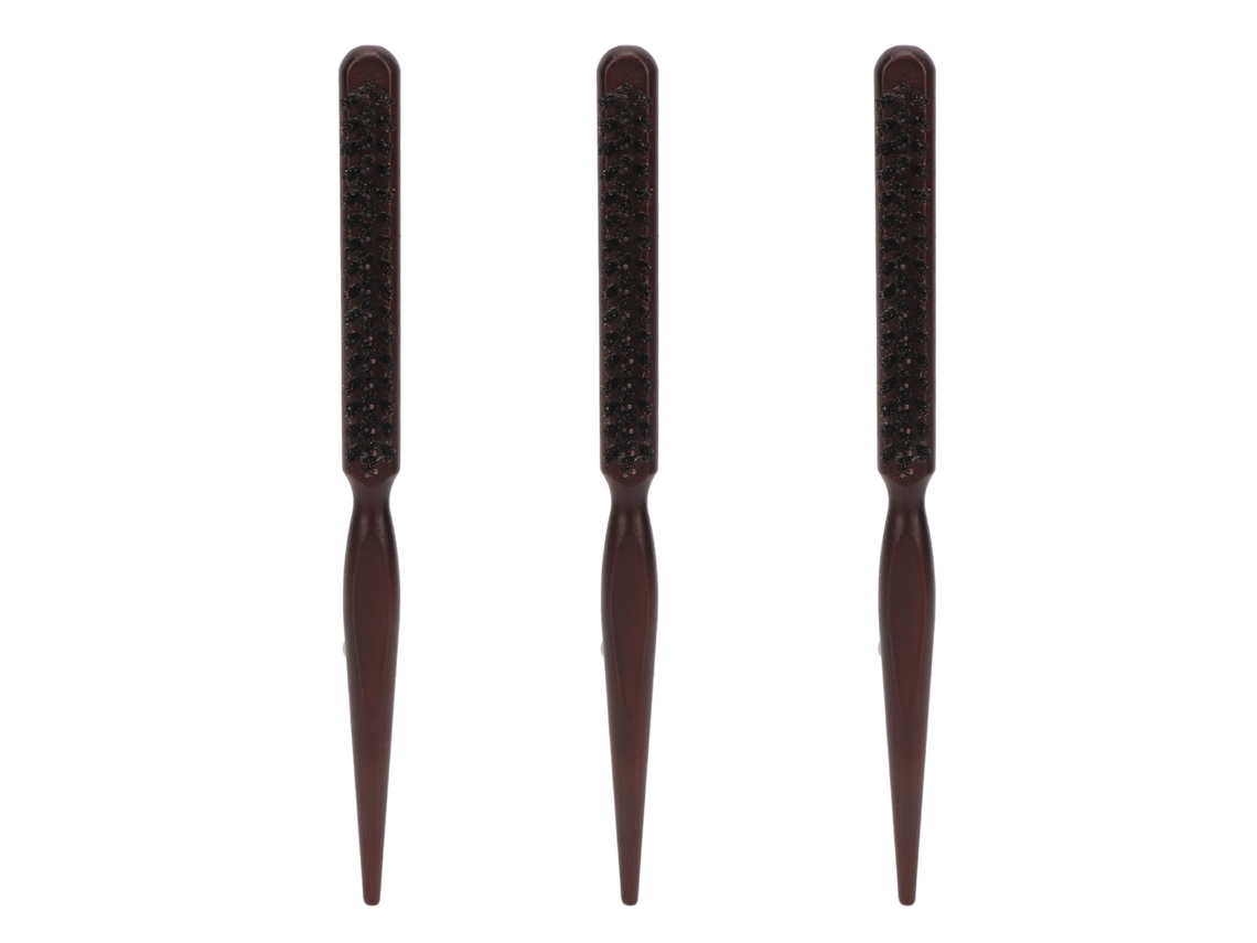 3pcs Escova De Pentear Com Cerdas De Nylon Para Cabelo Cacheado, Pente Com Ponta Afilada Para Estilo E Partir Cabelo