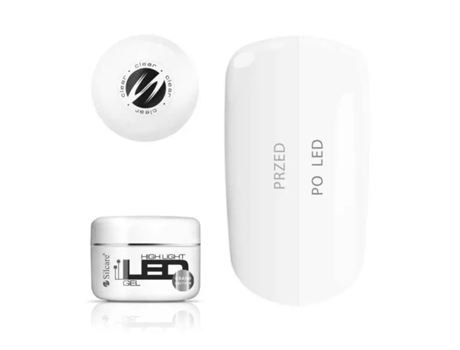 Gel De Unha De Led High Light Silcare Transparente, 100g Fórmula Única De Gel Monofásico De Média Densidade Para Unhas Perfeitas.