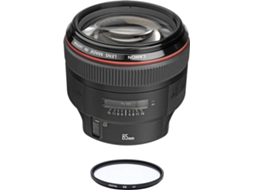 Objetiva CANON EF 85mm F1.2L II USM + HOYA UX UV 72mm Filtro
