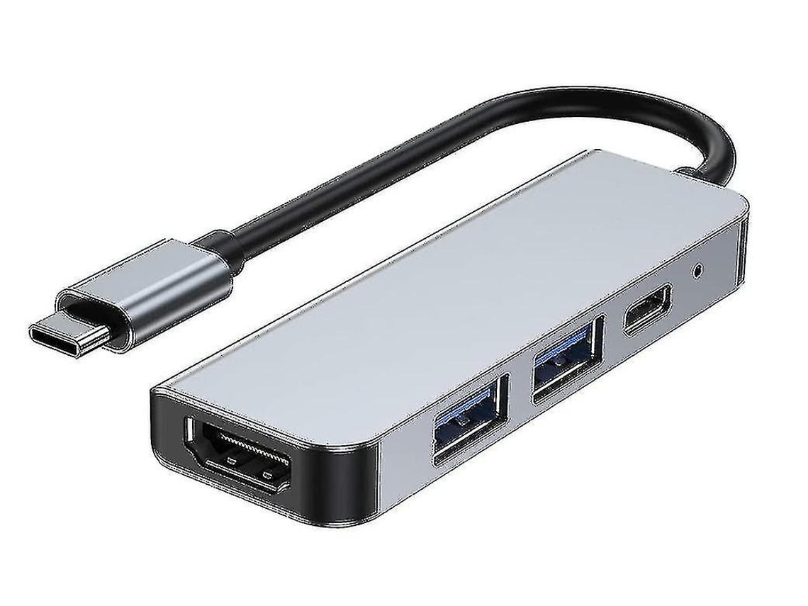 Hub Usb C 4 In 1 Hdmi 4k, Pd, Usb 3.0/2.0, Compatível Mac E Outros Usb C Branco Bestvite