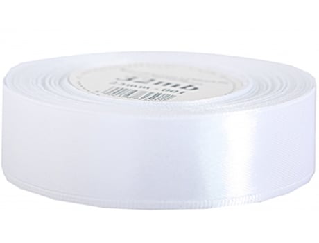 Fita De Cetim Branco De 25mm Ideal Para Embrulhos, Decoração E Artesanato Pogotowie Florystyczne