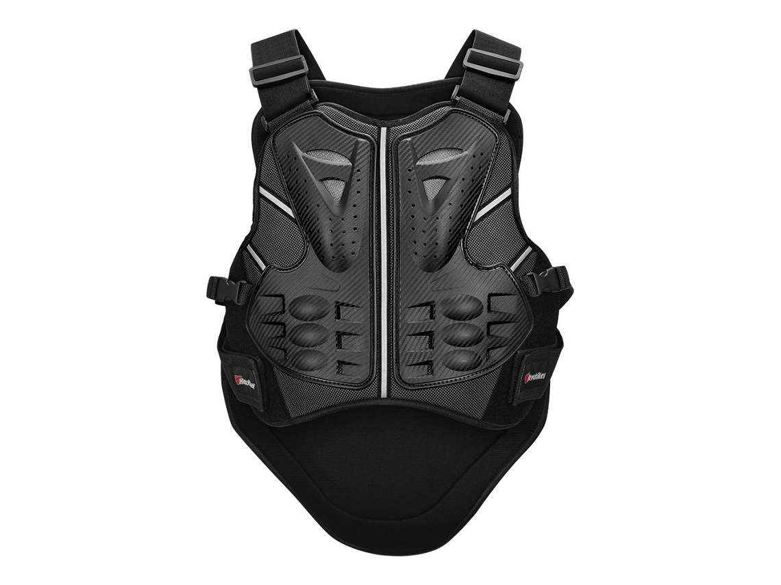 Jaleco de Proteção para Moto com Ventilação e Anti choque Preto M AOZORZ