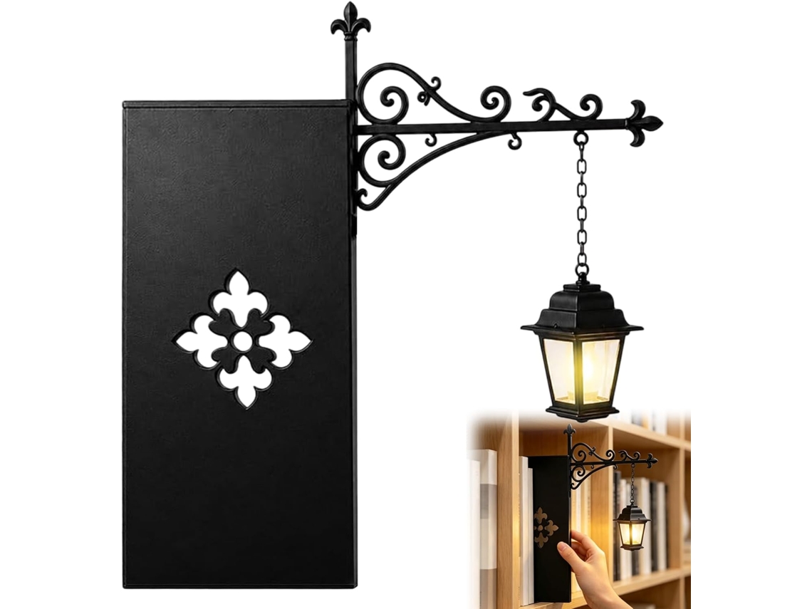 Luminária Decorativa De Biblioteca Em Formato Lanterna, Estilo