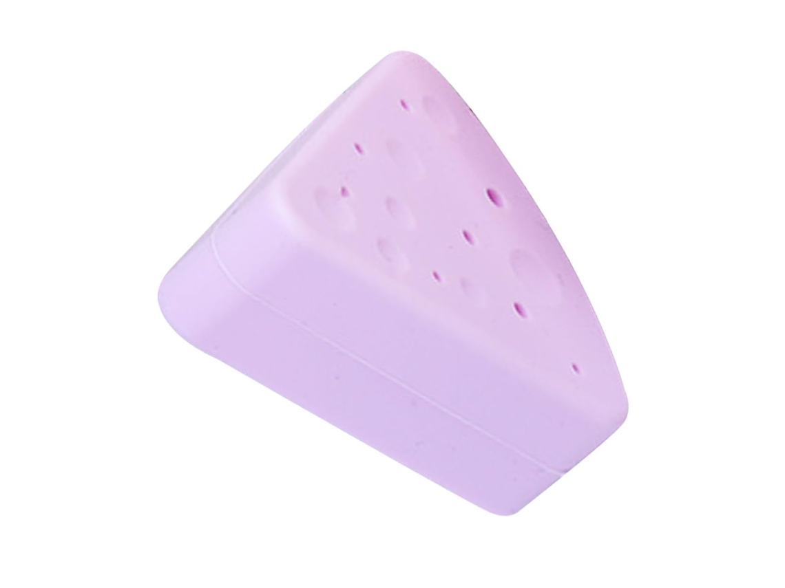 Estojo para Esponjas de Maquiagem, Também Serve como Porta Pó, em Silicone Triangular com CHABERLU