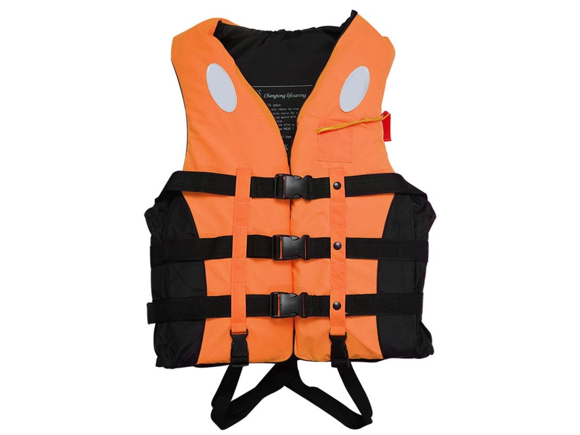 Colete de Pesca com Apito Segurança Flutuante Ajustável