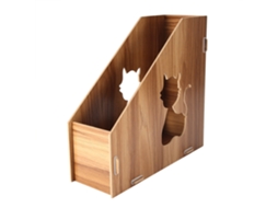 Organizador de Mesa Diy para Revistas e Documentos com Design Moderno e Prateleira de Armazenamento S/MARCA