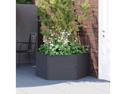 Vidaxl Vaso/floreira De Jardim Pp Antracite