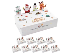 Conjunto De 10 Caixas De Presente De Natal, Caixas Para Doces, Caixas Para Guloseimas, Caixas Para Lembrancinhas De Festas E Feriados. Hengjian