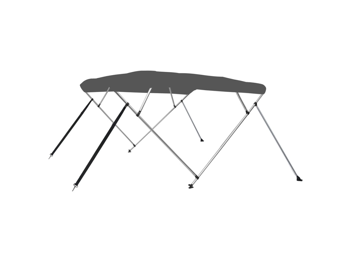 Vidaxl Toldo Em 4 Arcos Bimini 243x210x137 Cm Antracite