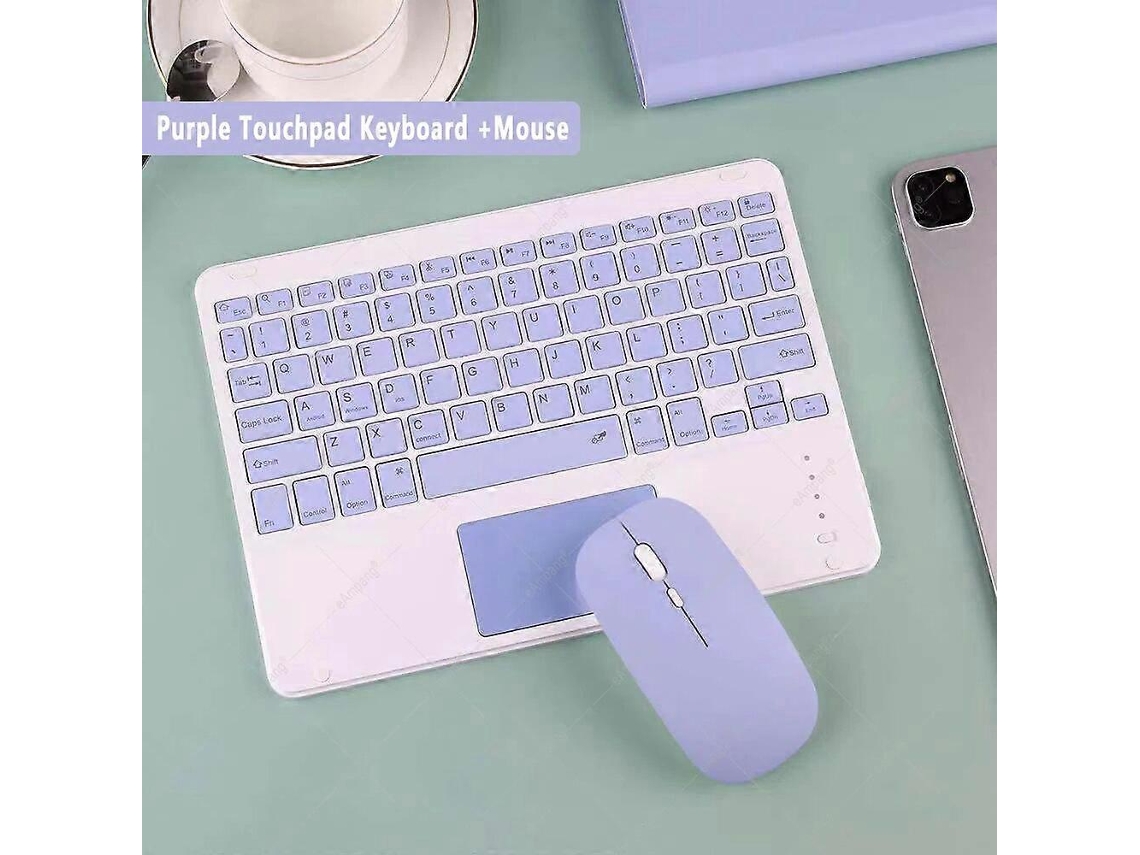 Teclado Bluetooth Compatível Com Russo, Árabe, Coreano, Espanhol, Para Android, Samsung, Windows, Apple, Mac, Ipad. Everley891