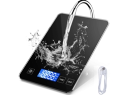 Balança Digital AQUAFORGE Alta Precisão 1g a 15kg, Bandeja Grande