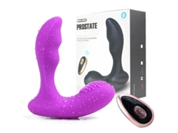 Vibrador Anal de Controle Remoto com 12 Modos de Vibração para Adultos Roxo VEANXIN