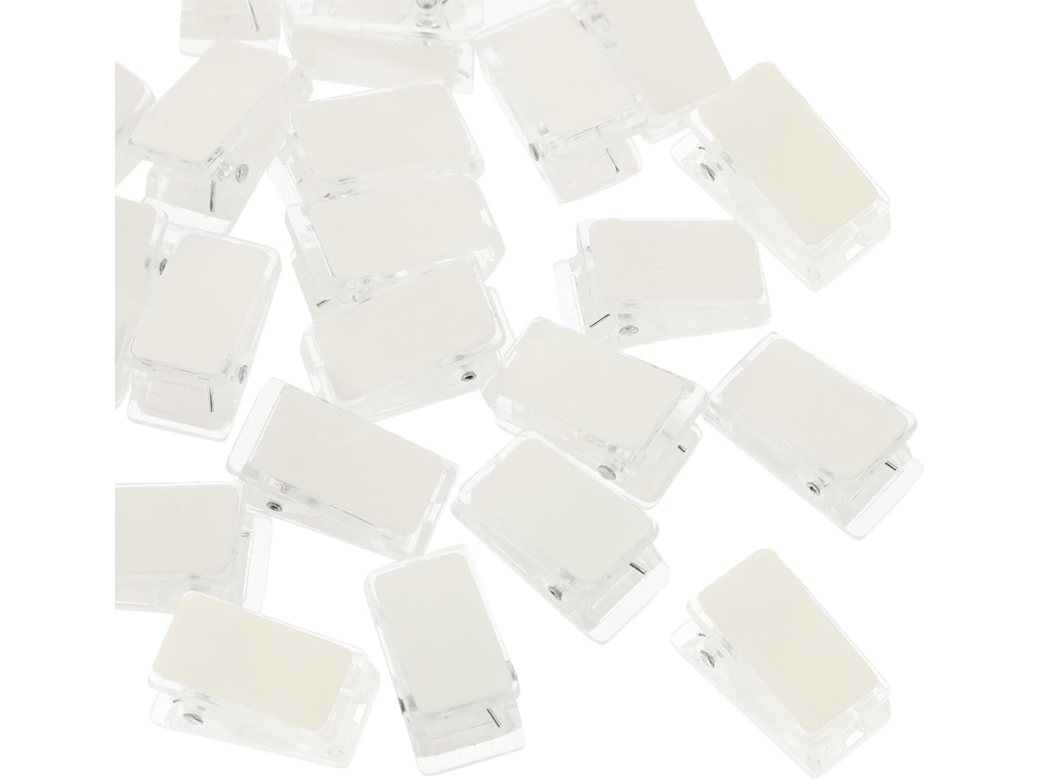 Design Autoadesivo Genérico, Fácil De Usar 30 Clipes Mola Adesivos Transparentes Material Plástico Leve Para Parede E