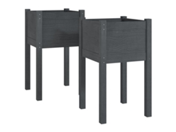 Planter, Planters Vidaxl Cinzeto Madeira De Pinho (n/a)
