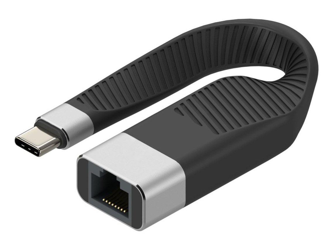 Icoc Usbc Rj45 Cabo De Rede Preto 0,144 M Techly