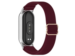 Pulseira de relógio inteligente para Xiaomi Smart Band 9/9 NFC/8/8 NFC, pulseira de nylon trançado elástico Ly Ebike