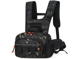 Suporte SFUSHOS para Vara de Pesca, com Sistema Molle, Bolsa de Iscas