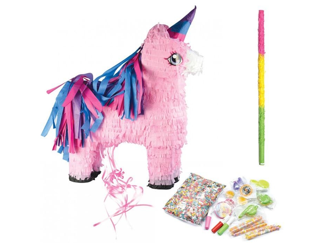 Caixa Unicórnio Piñata e Suas Surpresas Bastão SCRAPCOOKING PARTY