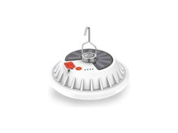 Lanterna Solar Portátil para Barraca de Camping 5 Modos de Iluminação Recarregável Por Usb com Saída para Banco de Potência À Prova D'Água.