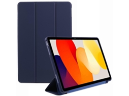 Capa protetora com suporte triplo E em textura de favo de mel para Xiaomi Redmi Pad Se, azul escuro Hengrongshen