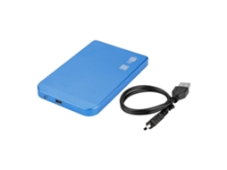 Enclosure Externo Para Ssd Sata De 2,5 Polegadas Em Liga De Alumínio, Case Para Hd Usb 2.0 Azul