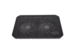 Resfriador De Notebook Com Duas Ventoinhas, Dissipação Rápida, Suporte Para 17 Polegadas.