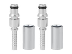 Conjunto de 2 Conectores Mangueira Lavadora Alta Pressão 8, 9 Mm Compatíveis com o Adaptador de Reparo Karcher Ar BRILVIBERA