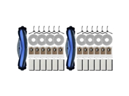 Conjunto De 2 Peças Para Aspirador Robô Lefant M3: 1 Escova Principal, 6 Filtros Hepa, 4 Panos De Limpeza, 6 Sacos De Pó E 6 Escovas Laterais.