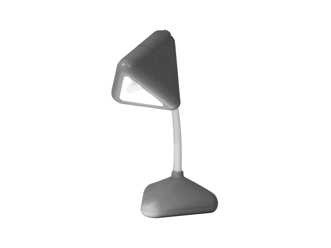 Mini Lâmpada de Mesa Led Portátil com Proteção Ocular Econômica para Leitura Viagem Dormitório Cinza | S/MARCA