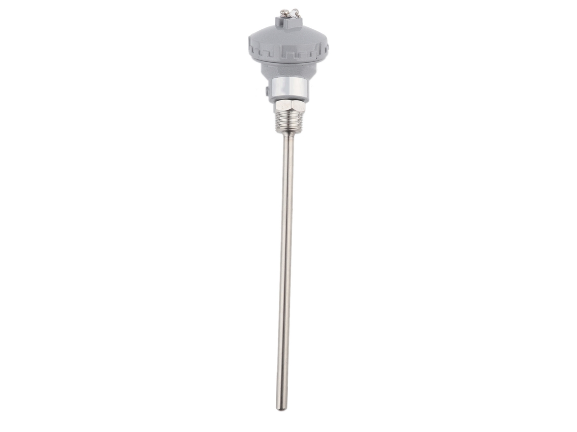 Sonda de sensor de temperatura rtd pt100 com rosca 1/2'' npt e cabeça terminal termopar 200mm S/MARCA