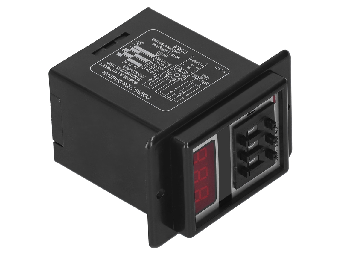 Laxiscreed Relé De Tempo Digital Com Display Para Controle De Atraso Cíclico De Alta Precisão