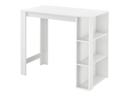 Mesa de bar Danderyd com 3 prateleiras 120x60x106 cm Branco [[EN.CASA]]