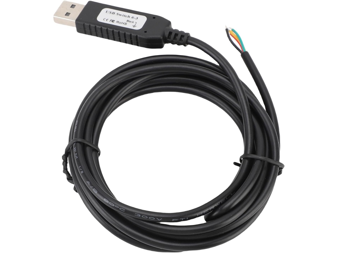 Cabo Usb Com Interruptor, 2 Metros De Comprimento, Configuração