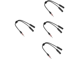 Adaptador De Antena Automotiva De 4 Peças, Cabo Divisor Fêmea Para Macho, Transmissão Estável E
