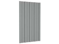 Vidaxl Painel De Telhado 12 Unid. Cinzento 80 X 45 Cm Aço Galvanizado