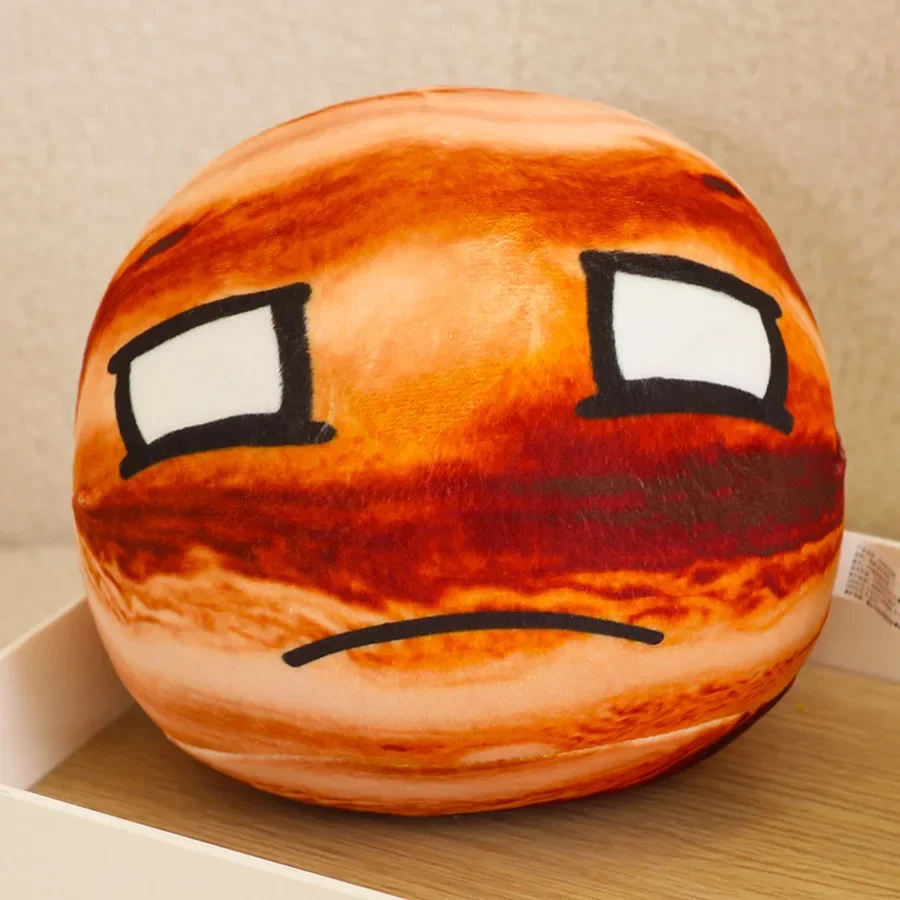 Almofada de Pelúcia Planetária, Enfeite de Pelúcia Educativo Infantil MDUG (júpiter 18cm)