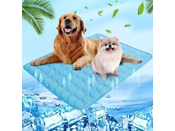Tapete Refrescante, para Cães e Gatos, Lavável, 150x100 Cm, Azul AQUAFORGE