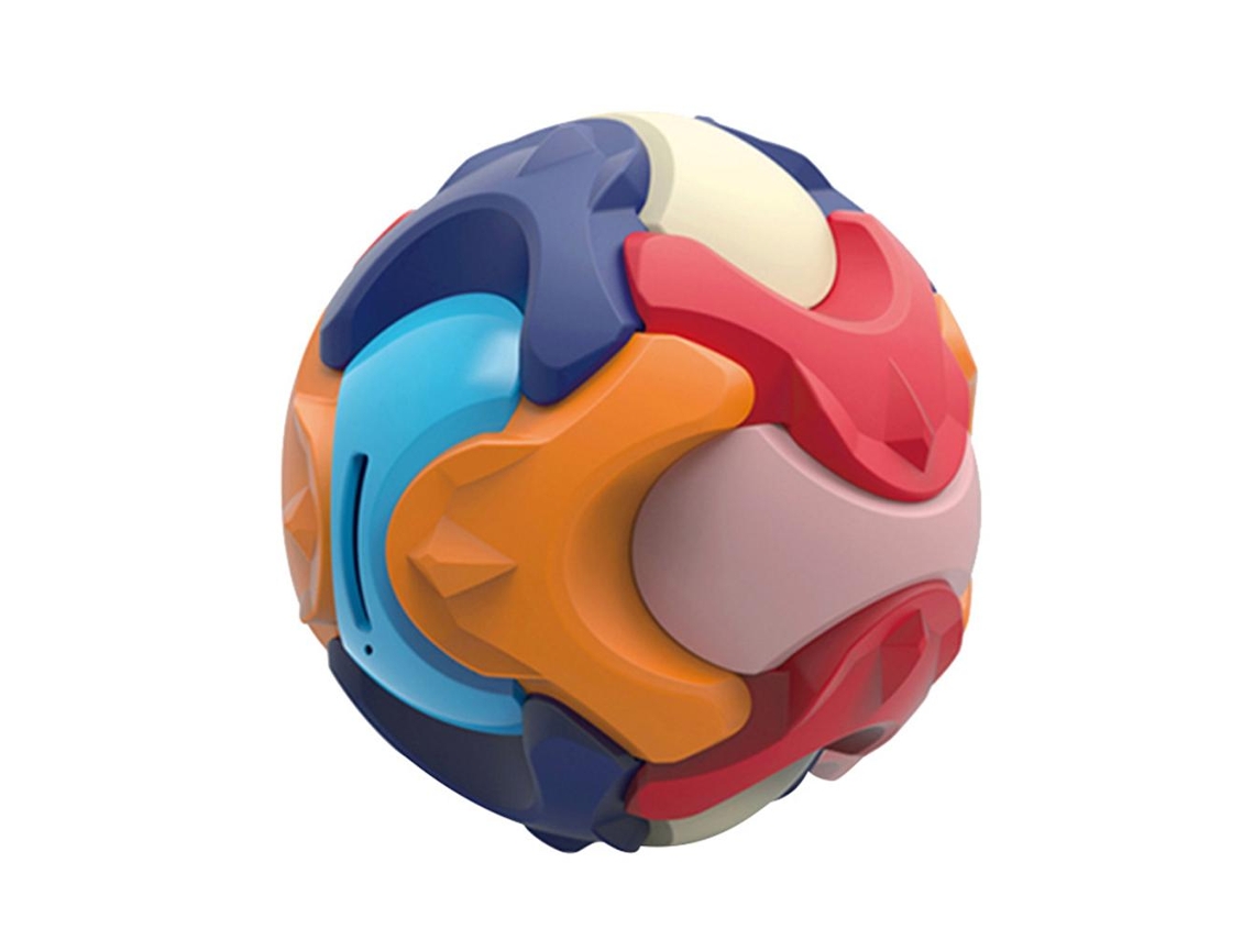 Mali cofrinho Bola Puzzle 3d Blocos de Montar Brinquedo Educativo para Crianças com Design Arco íris