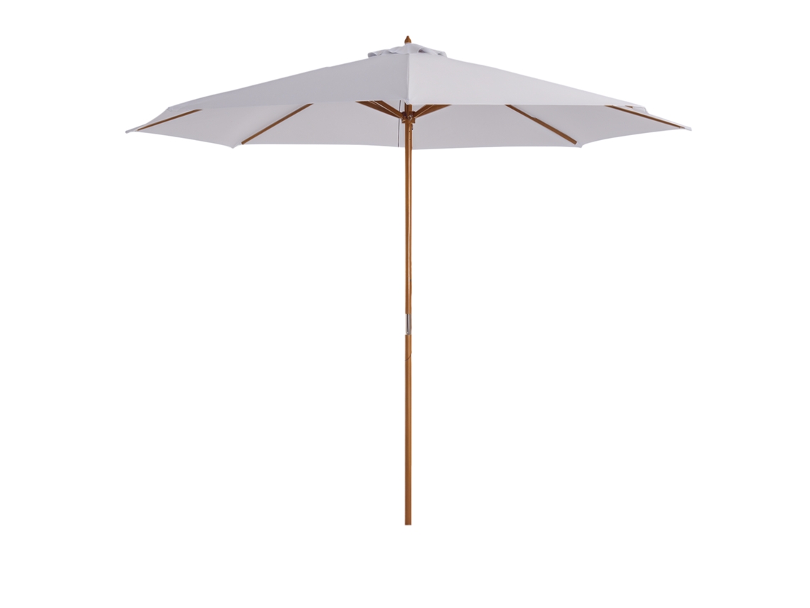 Guarda sol Externo Ø300cm com Teto Ventilado e Poste de Madeira Desmontável BTFORUS