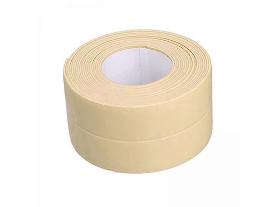 Fita De Calafetagem Autoadesiva 6x Para Banheiro, Pia De Banheira, 3,8 Cm, Bege Everley891