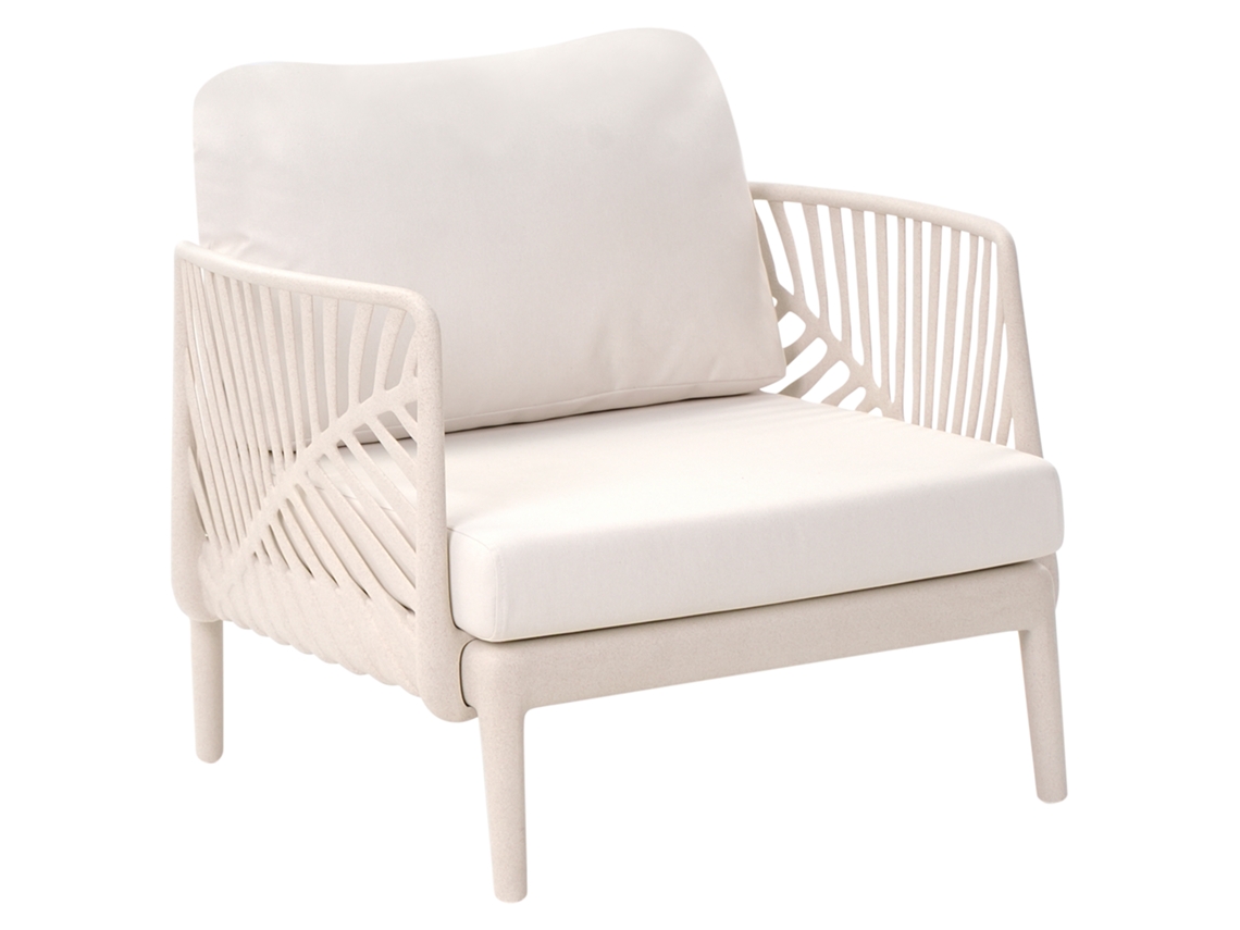 Sillón De Jardín Beliani Saturnia De Polipropileno Beige 68x68x78