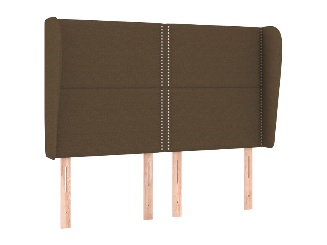 Headboard, Headboards Vidaxl Marrom Tecido (147 X 23 X 118/128 Cm)