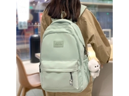 Mochila Infantil, Feminina, Juvenil, Nylon, Impermeável, Verde, Aulas