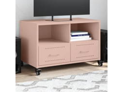Vidaxl Móvel De Tv 68x39x43,5 Cm Aço Rosa