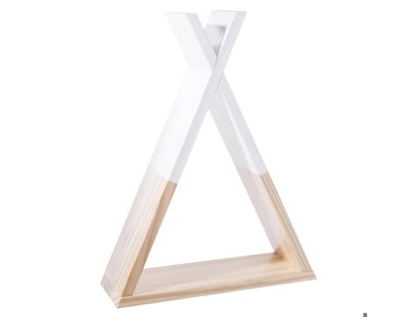 Prateleira de tenda 30x39x10 cm pinho branco 30 cm marrom e rosa ac deco