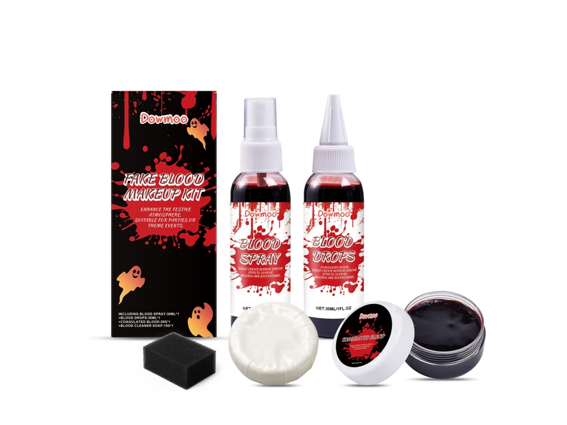 Kit de Maquilhagem Sangue Falso para Halloween LAXISCREED