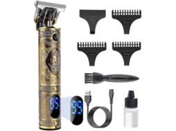 Máquina De Cortar Cabelo Masculina Profissional Aparador De Barba, Máquina De Cortar Cabelo Elétrica Sem Fio Com Visor Lcd