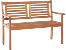Bancada De Jardim 120cm, Madeira Maciço, 2 Pessoas