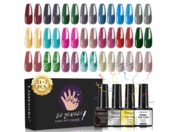 Conjunto De Esmaltes Em Gel Com 21 Cores, Esmalte Em Gel Funcional, Gel Uv, Sem Enxágue.cn128-4