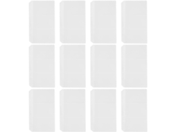 Pasta organizadora transparente reutilizável tamanho A6 com 6 folhas, pacote com 20 unidades, ideal para armazenamento.